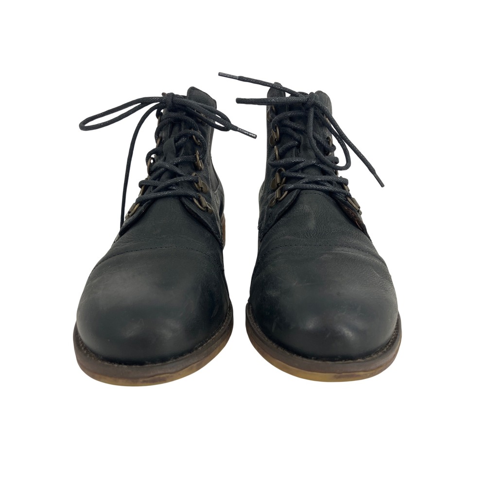 Josef Seibel Sienna 05 Ankle Boots Womens 38 Black Leather Cap Toe Lace Up - Picture 2 of 9